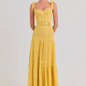 Nadine Merabi Miranda Yellow Dress
